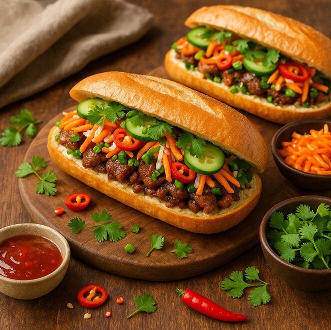 Бань Ми - багет с мясной или вегетарианской начинкой
