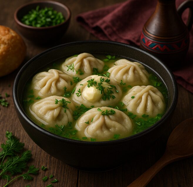 Банш — отварные пельмени с мясом