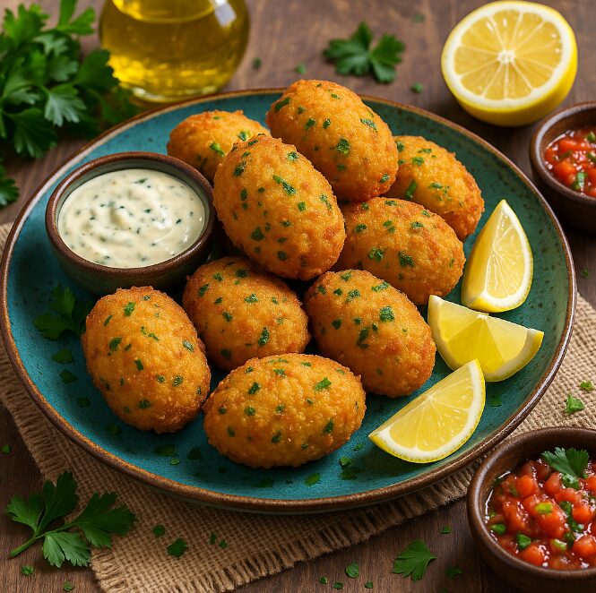 Болиньо де бакальяу — рыбные крокеты с треской и картофелем