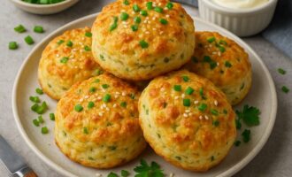 Булочки с сыром и луком