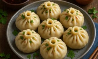 Буузы — паровые пельмени с мясом и луком