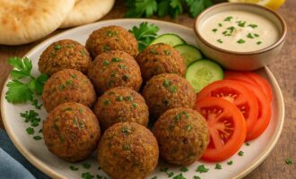 Фалафель — жареные шарики из молотого нута