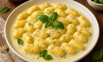 Гнокки с сыром горгонзола