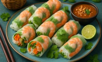 Гой Куон - спринг-роллы с креветками, лапшой и овощами