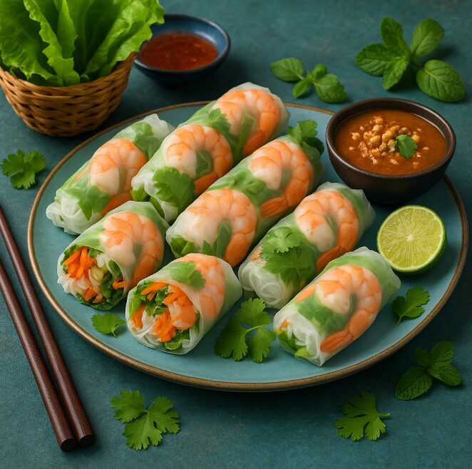 Гой Куон - спринг-роллы с креветками, лапшой и овощами
