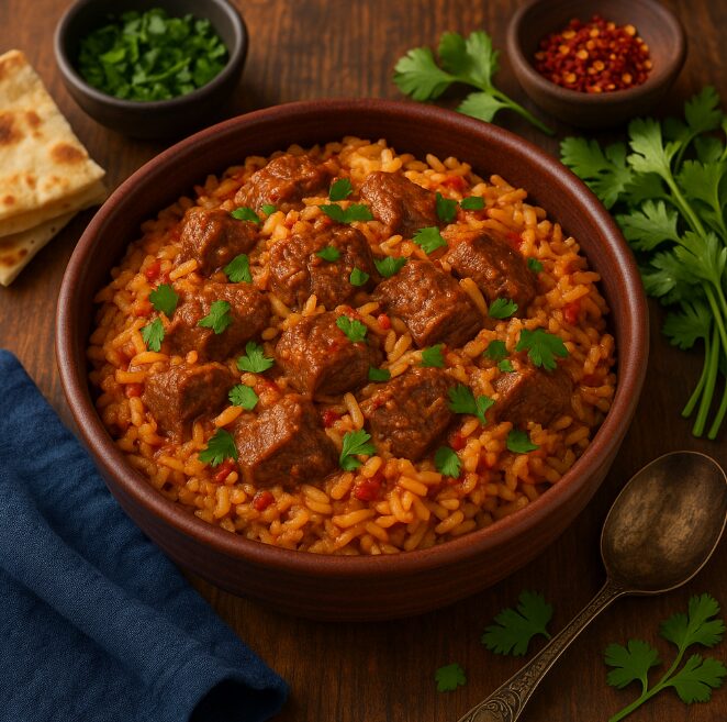 Хариса — острое мясо с рисом и специями