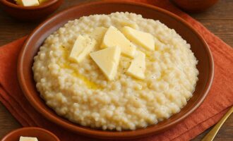 Хавиц — пшеничная каша с маслом и сыром