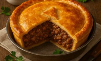 Классический мясной пирог — культовое блюдо австралийской кухни
