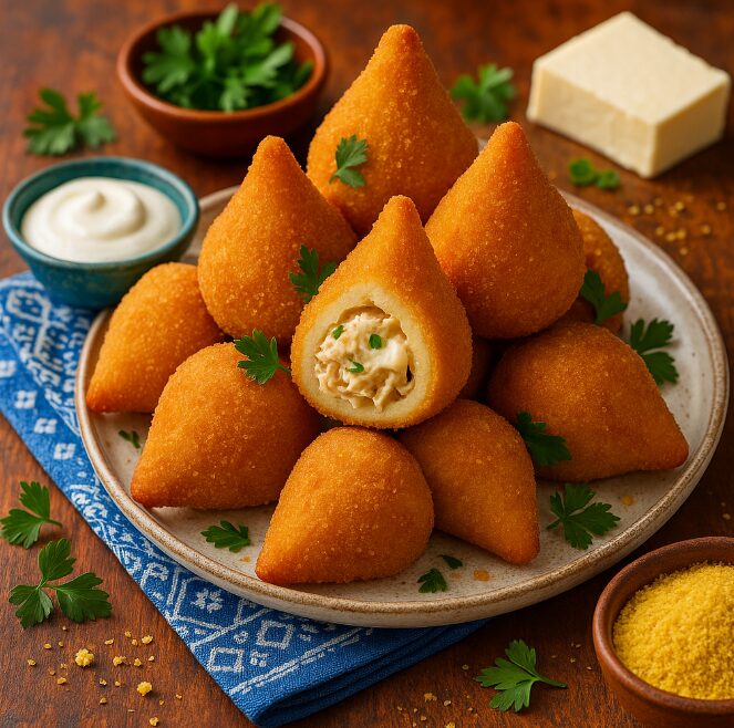 Коксинья - бразильские пирожки с курицей