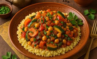Кускус с овощами – блюдо марокканской кухни