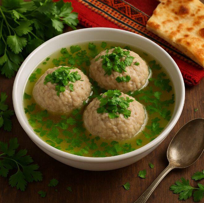 Кюфта по-гюмрийски - мясные шарики с бульоном