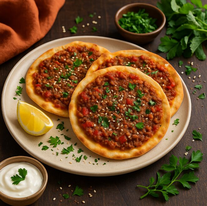 Лахмажун — тонкий хлеб с мясной начинкой