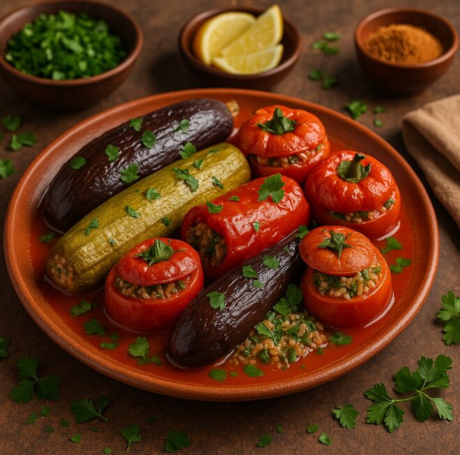 Маахши - овощи, фаршированные рисом