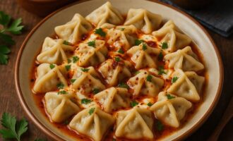 Манта - маленькие пельмени с мясной начинкой