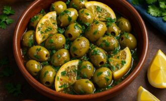 Марокканские оливки с лимоном