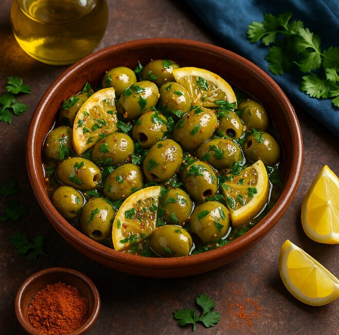 Марокканские оливки с лимоном