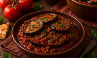 Мусакаа - баклажаны с томатным соусом