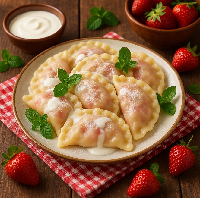 Пироги с клубникой
