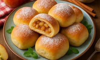 Пироги с яблоками и корицей