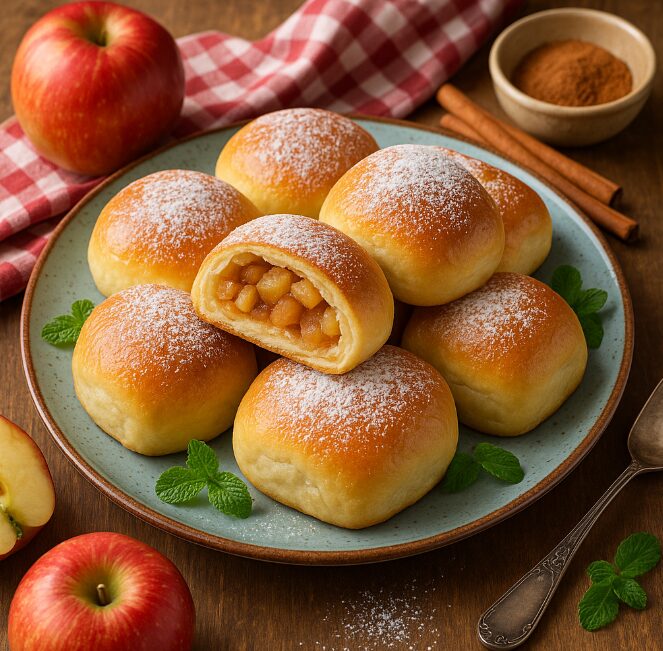 Пироги с яблоками и корицей