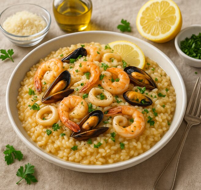 Ризотто с морепродуктами