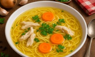 Росул — нежный бульон с лапшой