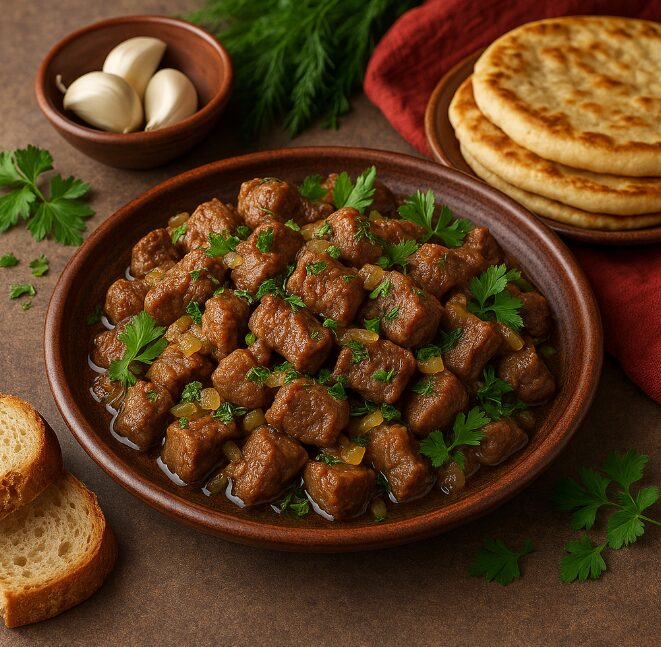 Шарсан мах — жареное мясо на сале