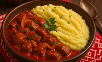 Токань — тушёное мясо с луком по-венгерски