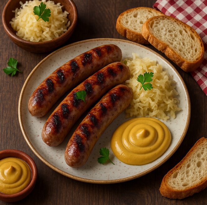 Тюрингские колбаски - блюдо немецкой кухни