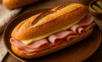 Жамбон-бюрр (Jambon-beurre) — французский багет с ветчиной и маслом