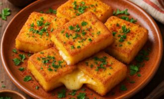 Жареный пап с сыром