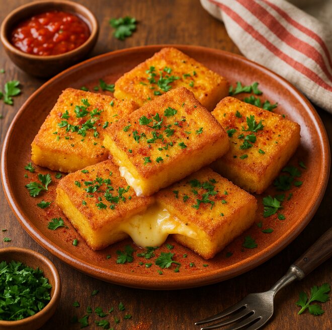 Жареный пап с сыром