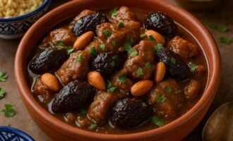 Баранина с инжиром и мёдом
