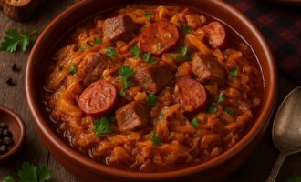 Бигос — наваристое блюдо с капустой и мясом