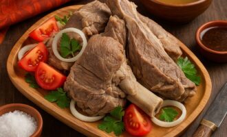 Чанасан мах — отварное мясо