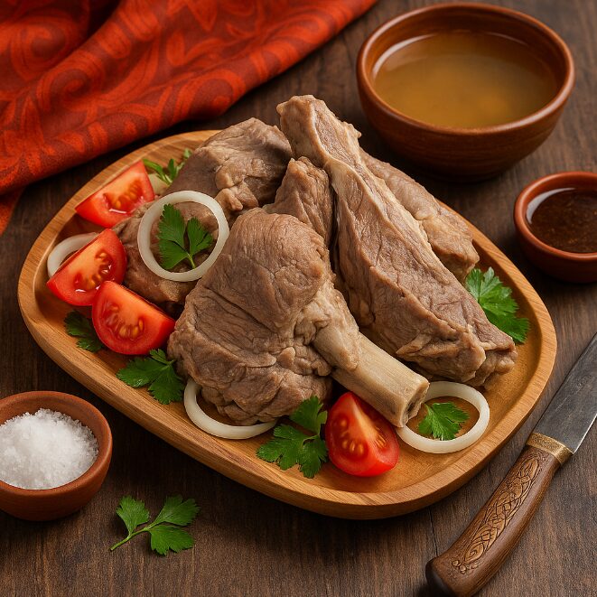 Чанасан мах — отварное мясо