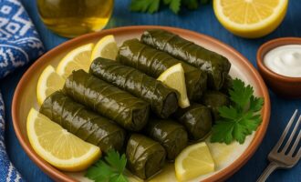 Долмадакия - виноградные листья с рисом