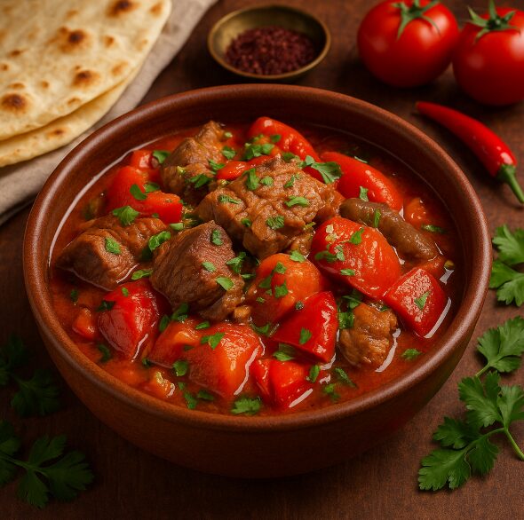 Джыз-быз - мясное блюдо с овощами
