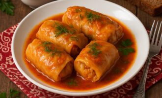 Голубцы с мясом и рисом
