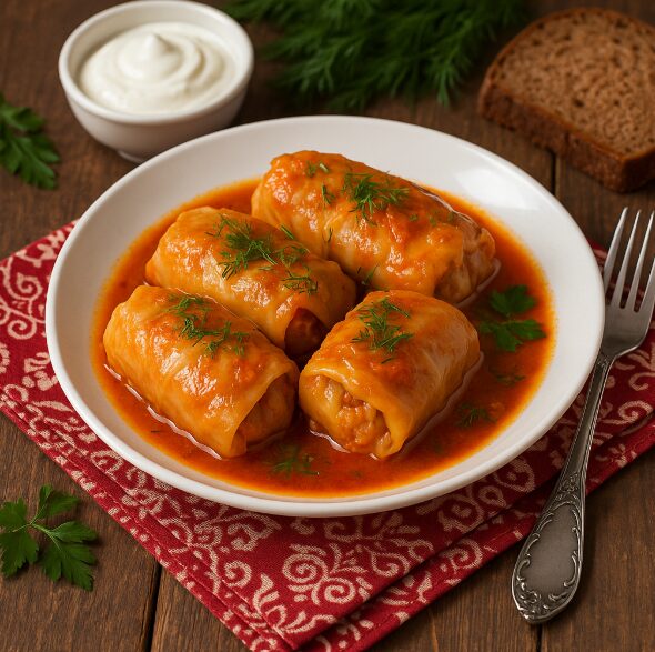 Голубцы с мясом и рисом