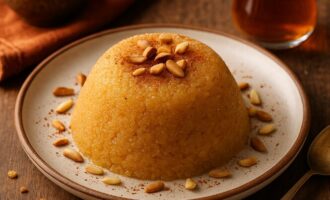 Хелва — нежный десерт из манки с маслом