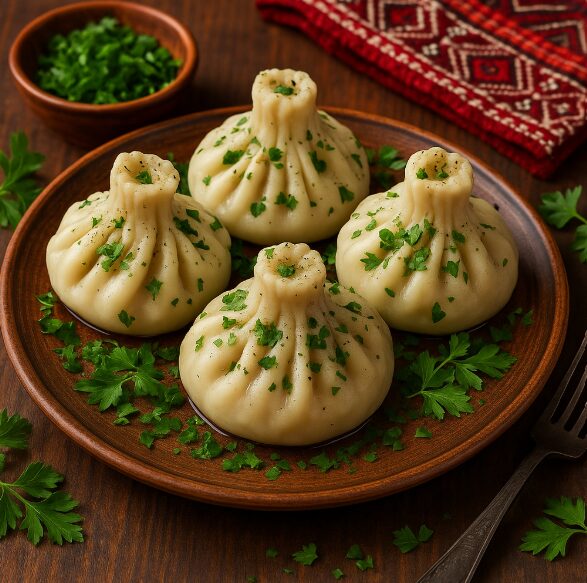Хинкали с зеленью