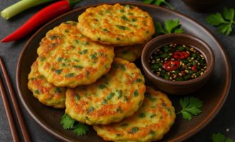 Хобакчон — оладьи из кабачков