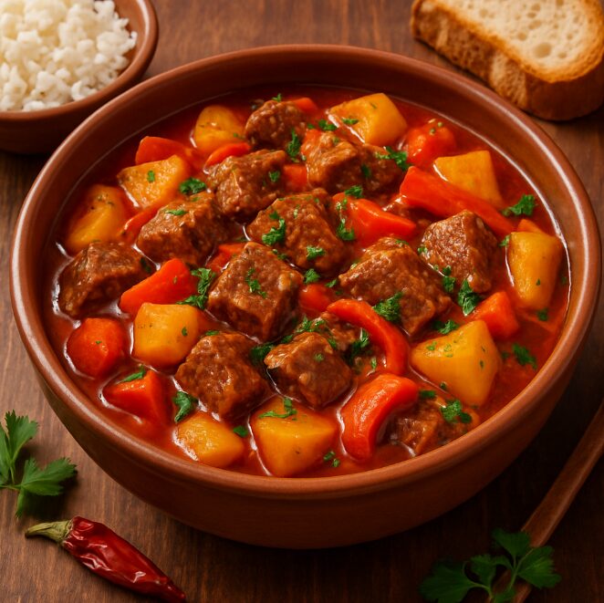 Карне гуизада — блюдо с сочным мясом и овощами