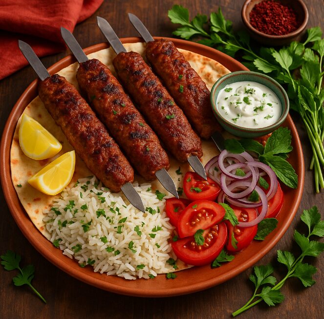 Кебаб кубиде — сочное мясо на шампуре