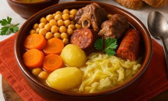 Кокидо мадриленьо – рагу из нута, мяса и овощей