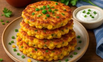 Кукурузные оладьи