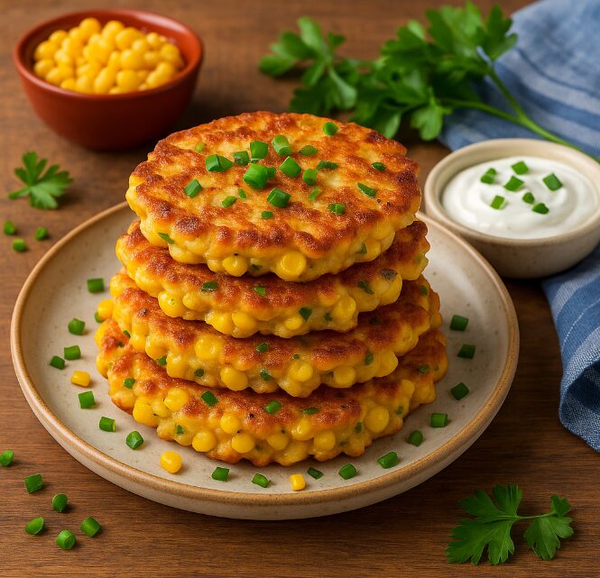 Кукурузные оладьи