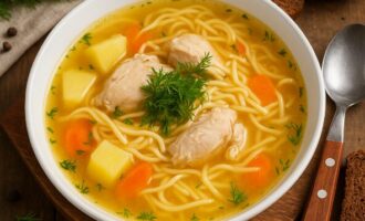 Куриный суп с лапшой