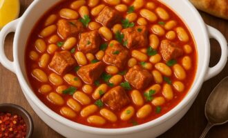 Куру фасулье — тушёная белая фасоль